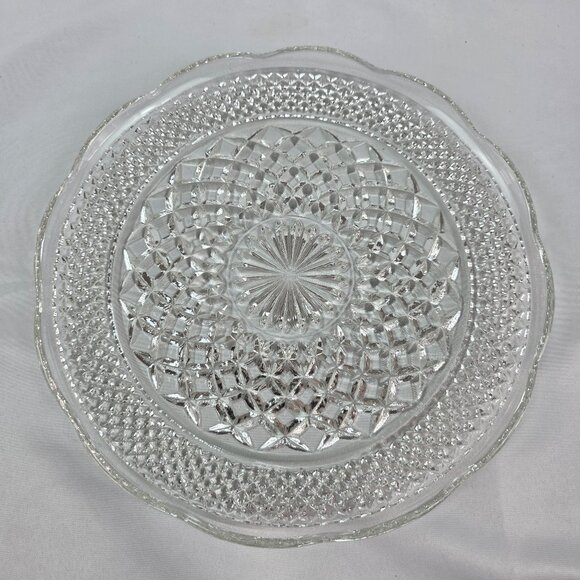Vintage Anchor Hocking Wexford Dinner Plate Quilted Diamond Design 9 5/8 Inches - Picture 1 of 13
